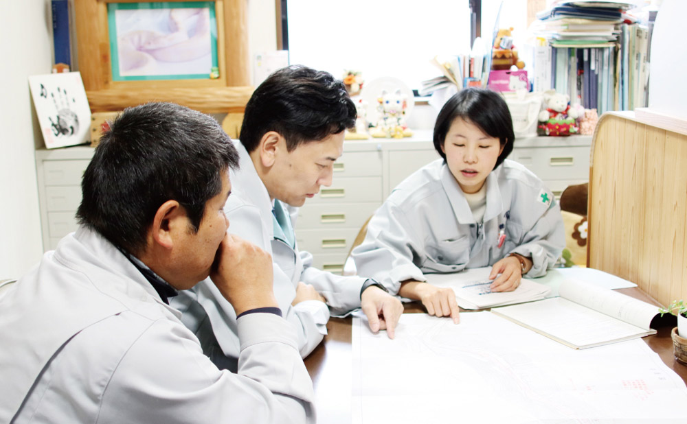 全員が土木施工管理技士。
